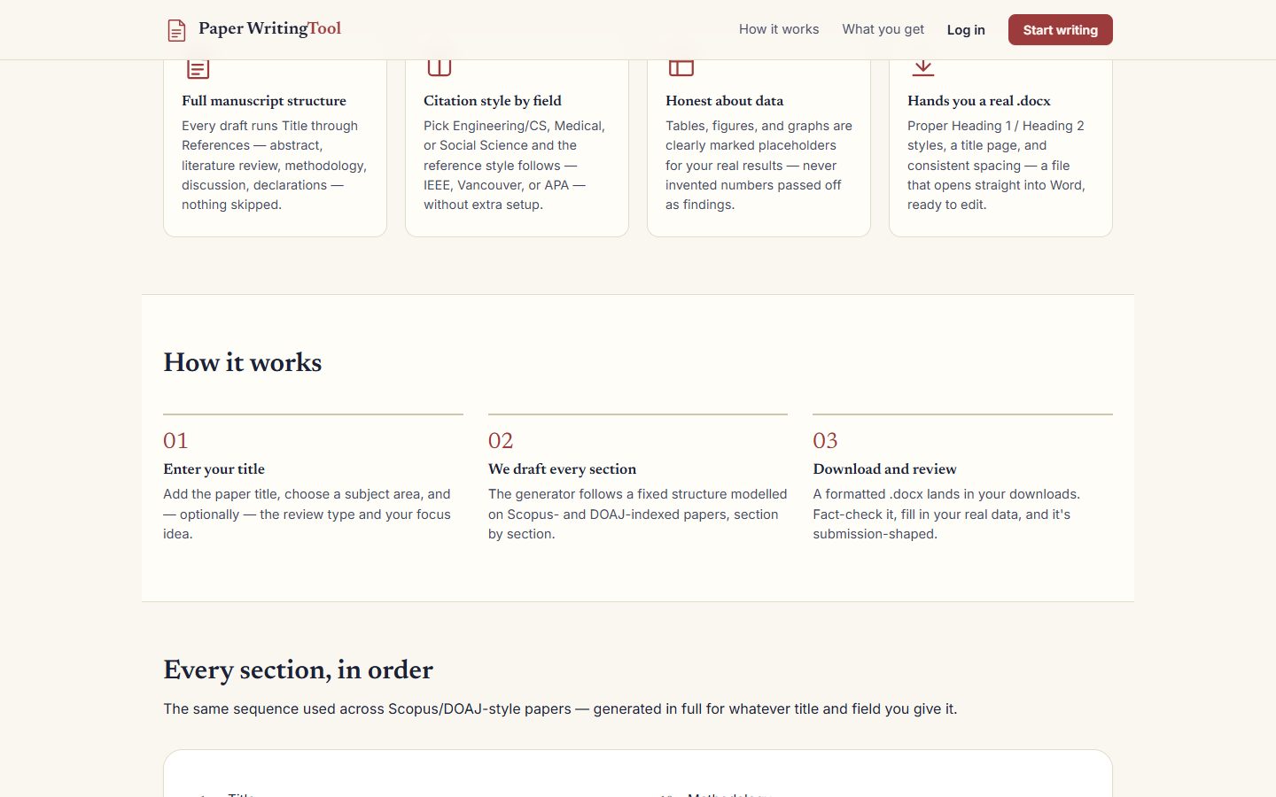 Paper Writing Tool screenshot 2