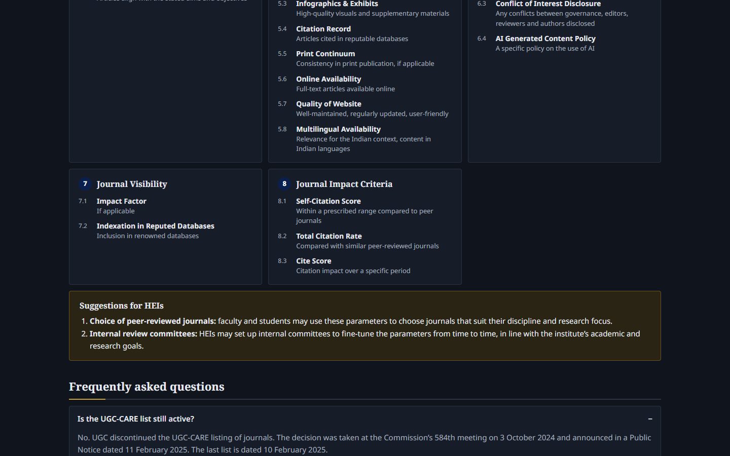 UGC-CARE Journal Verification Portal screenshot 3